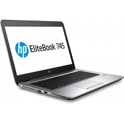 HP EliteBook 745 G4 Laptop: AMD A8-9600B, 8GB DDR4, 256GB SSD, Windows 10 Warranty Webcam