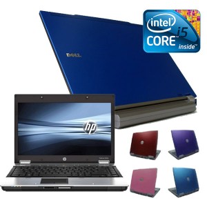 Coloured Intel i5 4gb, 160GB Widescreen Laptop, Red, Pink, Purple or Blue
